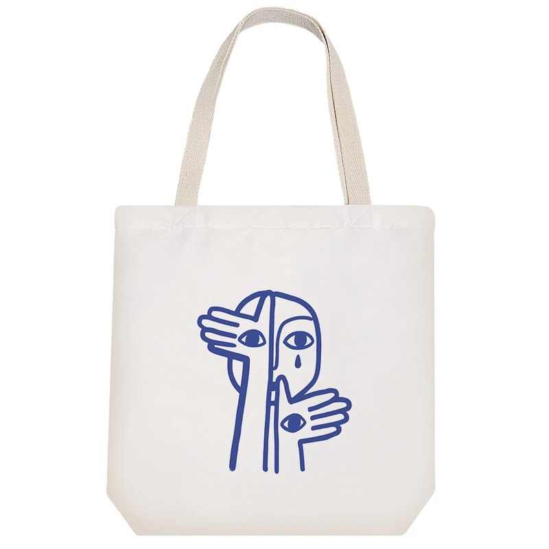 ساک خرید خندالو طرح چهره گریان کد 9998