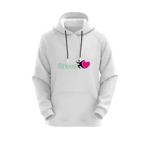 هودی زنانه مدل GYM کد J120 رنگ سفید