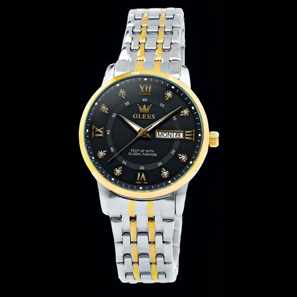 ساعت مچی عقربه‌ای کوارتز زنانه اُ لِوز مدل نگینی کد 003