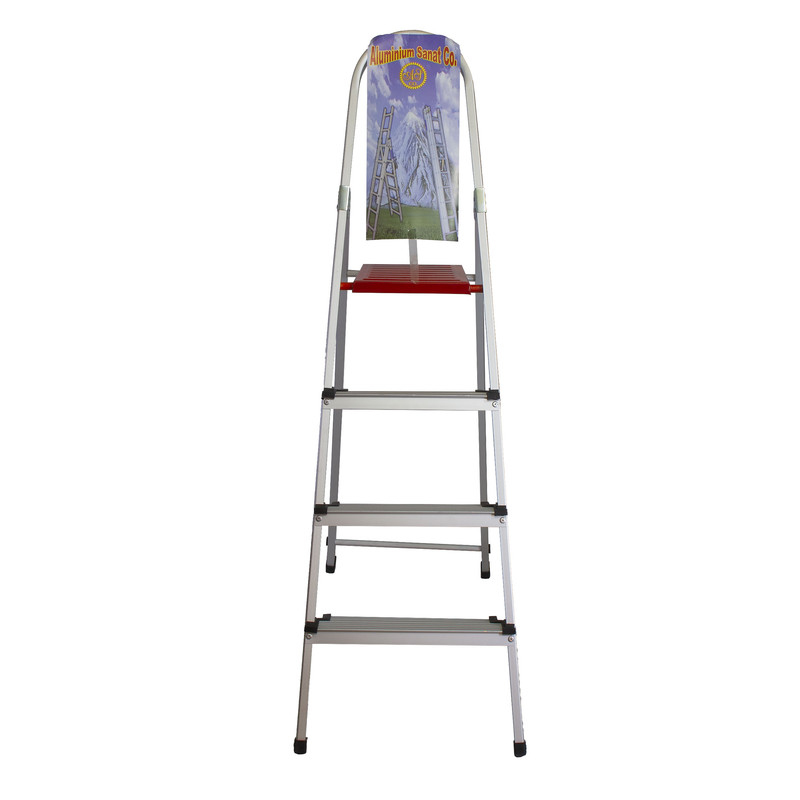 نردبان 4 پله مدل تاشو آلومینیومی کد 04 نردبان 4 پله مدل تاشو آلومینیومی کد 04