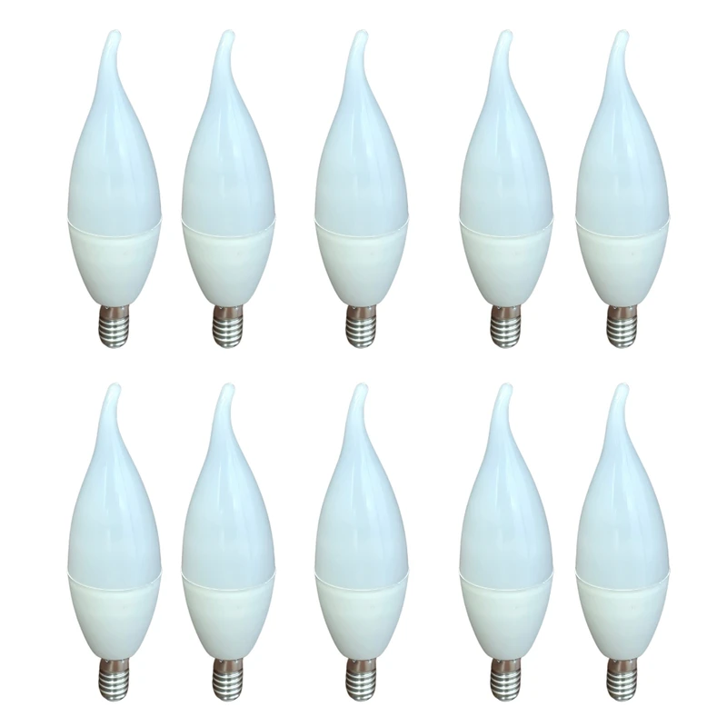 لامپ ال ای دی 7 وات دانا مدل شمعی پایه E14 بسته 10 عددی