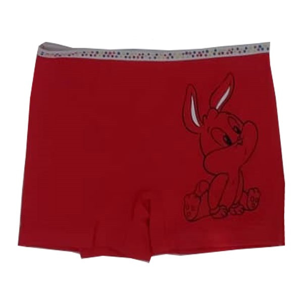 شورت دخترانه طرح خرگوش رنگ قرمز