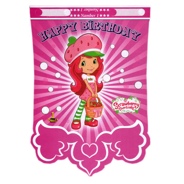 ریسه تولد طرح دختر توت فرنگی کد ََAr500087 بسته 12 عددی