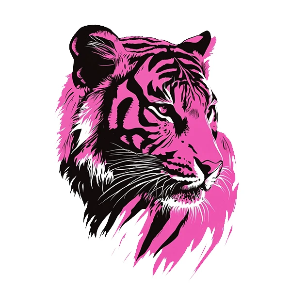  استیکر پارچه و لباس پاد آفرین طرح ببر کد 4053