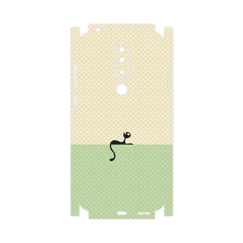 برچسب پوششی ماهوت مدل Minimal Internet Cat Icon-FullSkin مناسب برای گوشی موبایل نوکیا 5.1 Plus