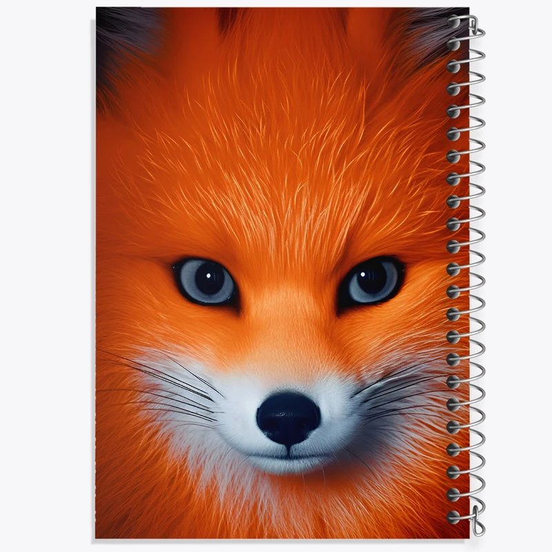 دفتر شطرنجی 50 برگ خندالو طرح روباه کد N5158