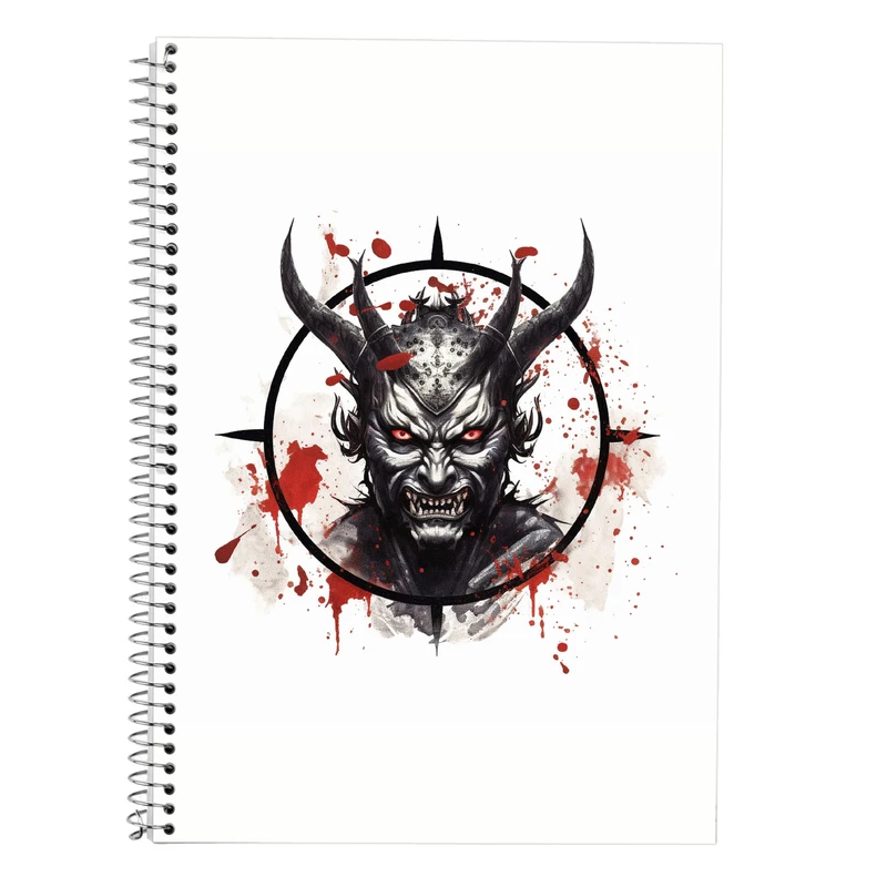 دفتر زبان 50 برگ مدوپد مدل دوخط طرح Demon Slayer کد DF10512