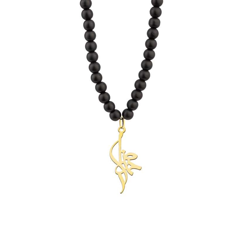 گردنبند نقره مردانه ترمه 1 طرح احمدرضا کد M75