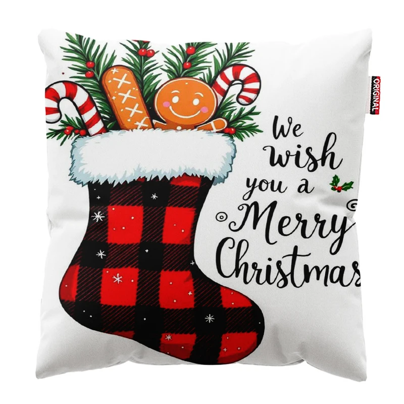 کوسن پاد آفرین مدل جوراب کد 1032 سایز 30*30 سانتی متر