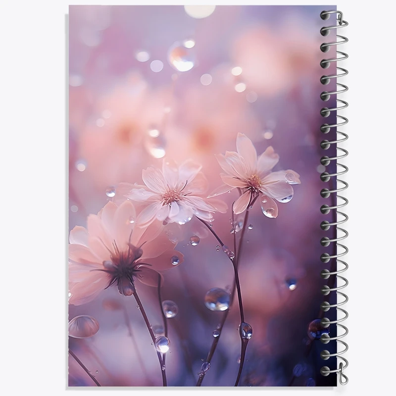 دفتر مشق 50 برگ خندالو طرح گل کد F1445