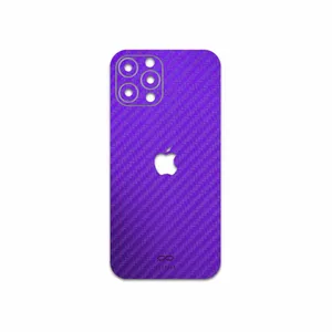 MAHOOT Purple-Fiber Cover Sticker for Apple iPhone 12 Pro Max