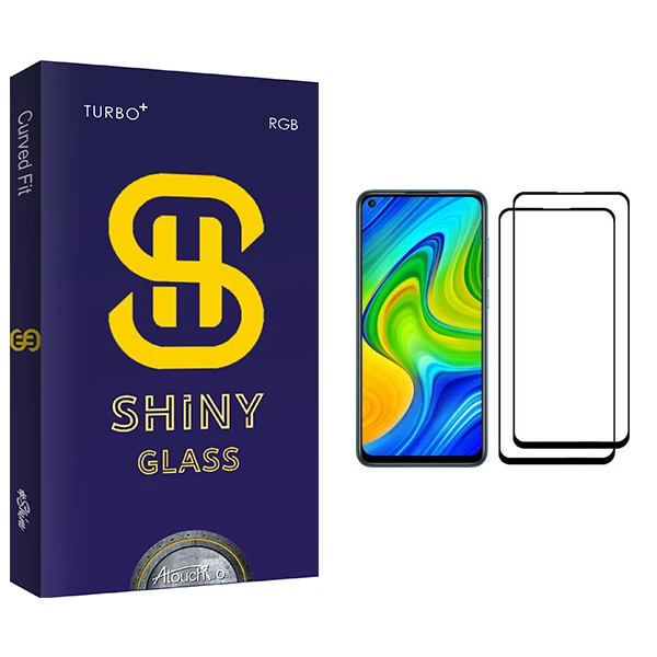 محافظ صفحه نمایش آتوچبو مدل Shiny Glass مناسب برای گوشی موبایل شیائومی Redmi Note 9 بسته دو عددی