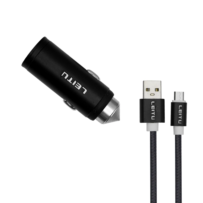 شارژر فندکی لیتو مدل C3 به همراه کابل MICROUSB