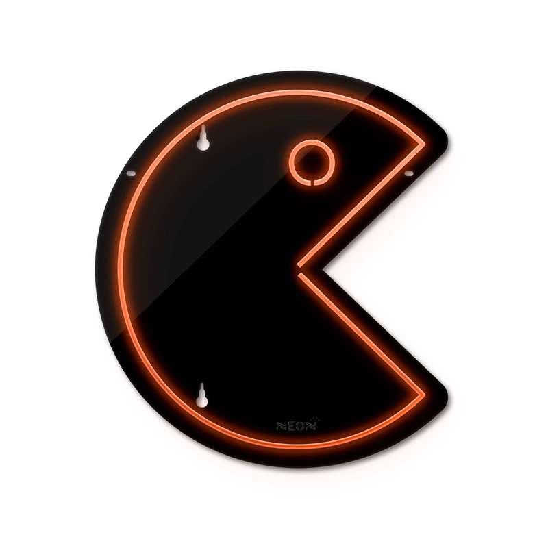 چراغ دیواری نئون دیزاین طرح Packman-BL_ORG