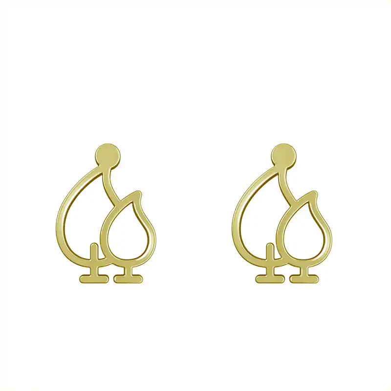 گوشواره طلا 18 عیار زنانه مدوپد مدل درخت کد GA1-15828