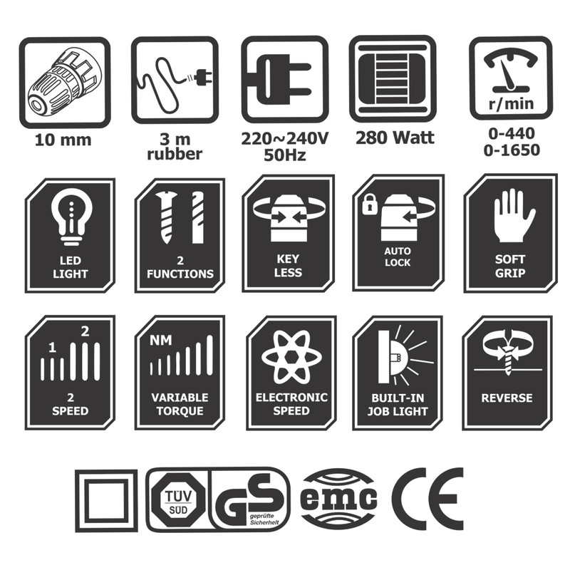 پیچ گوشتی برقی کنزاکس مدل KDD-1280 پیچ گوشتی برقی کنزاکس مدل KDD-1280