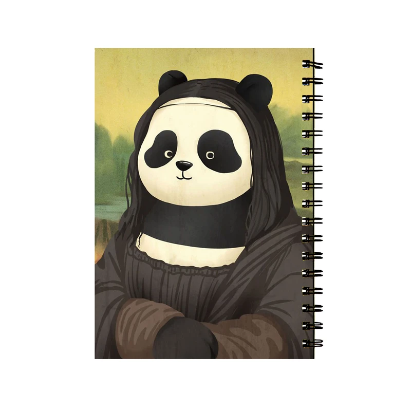 دفتر مشق 50 برگ طرح پاندا مونالیزا کد 27