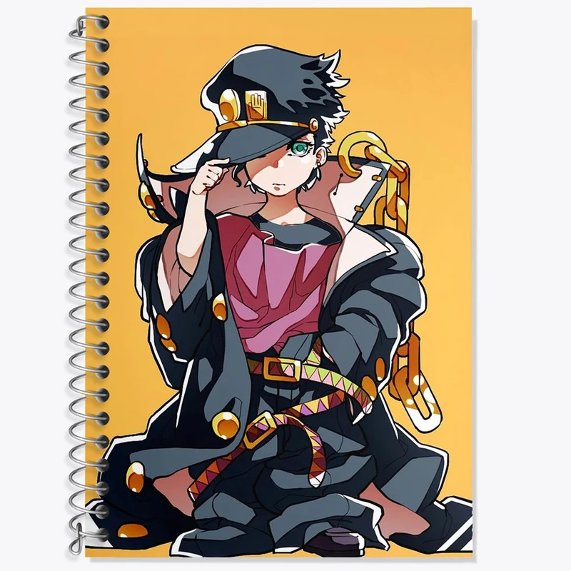 دفتر لغت 50 برگ خندالو مدل چیبی جوتارو انیمه جوجو Jojo کد 11543