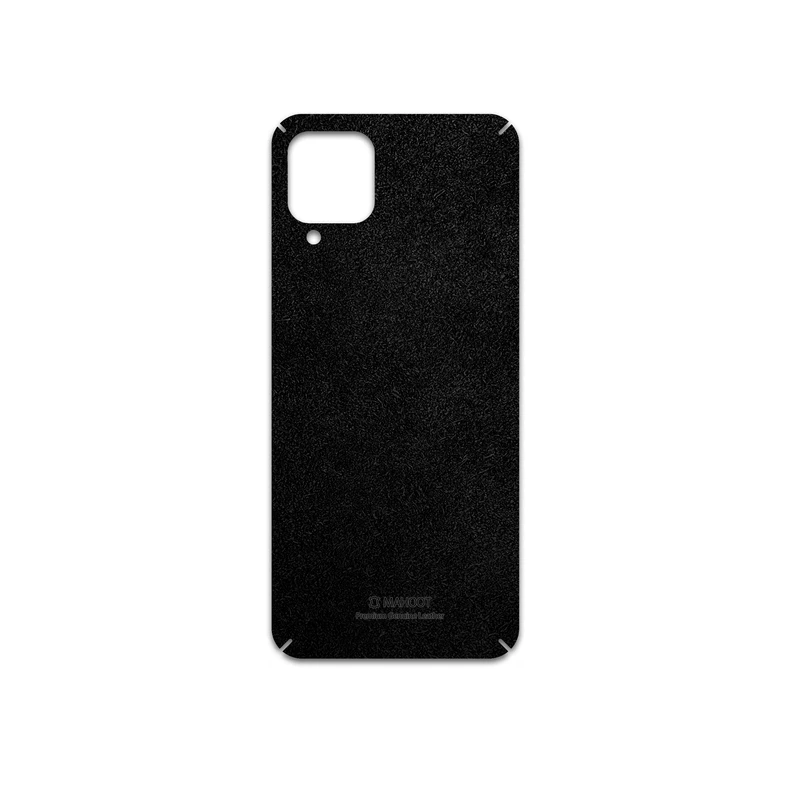 برچسب پوششی ماهوت مدل Black-Chamois-Leather مناسب برای گوشی موبایل سامسونگ Galaxy A12