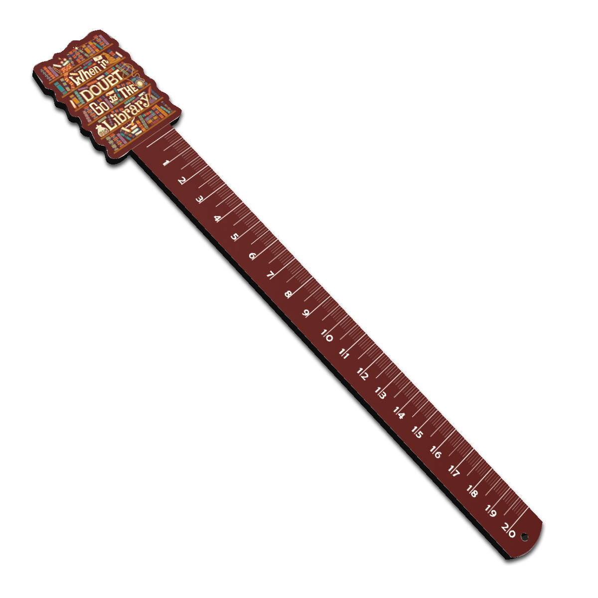 خط کش 20 سانتی متری طرح کتاب کد r54