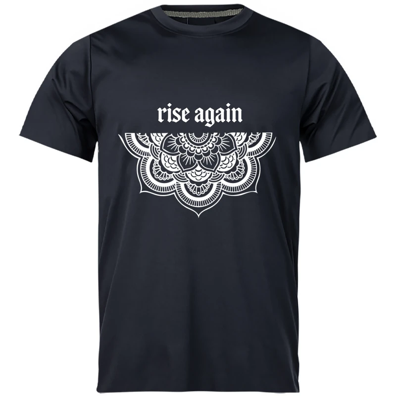 تی‌شرت آستین کوتاه مردانه مدل 1 rise again