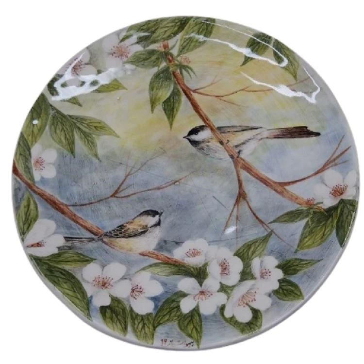  بشقاب سرامیکی طرح گل و مرغ مدل شکوفه کد 3562902