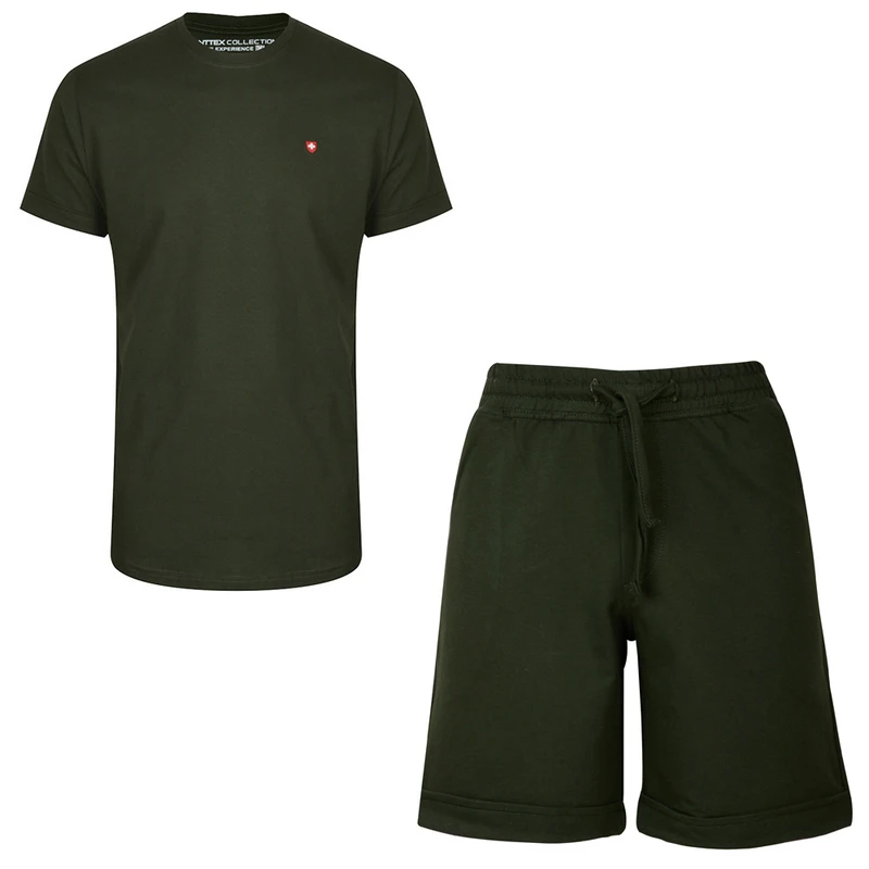 ست تی شرت آستین کوتاه و شلوارک راحتی مردانه کانتکس مدل 249016323