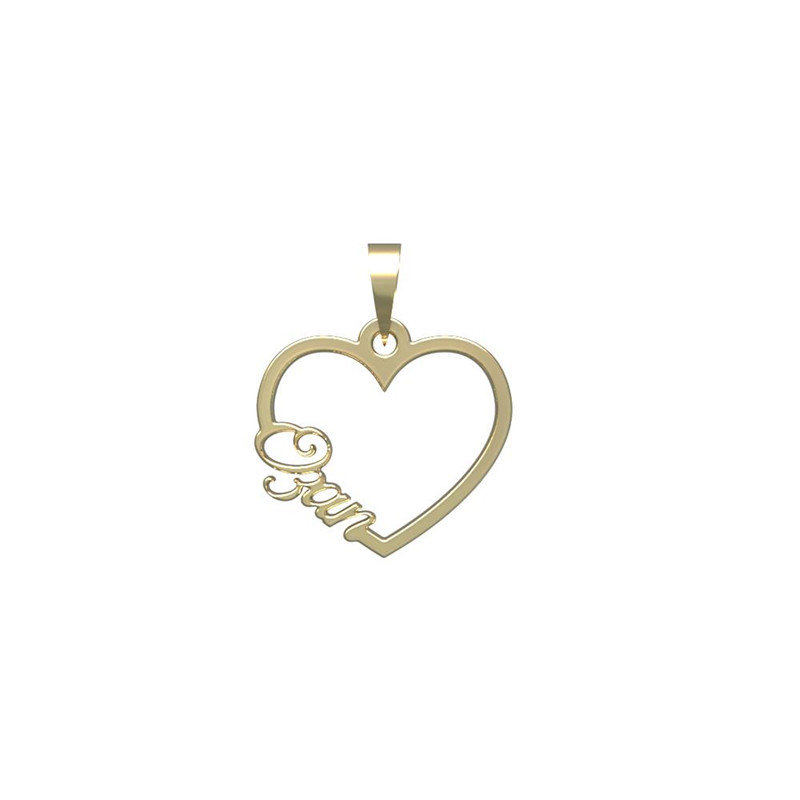 آویز گردنبند طلا 18 عیار زنانه مدوپد مدل اسم اوزان ozan کد PB1-10068