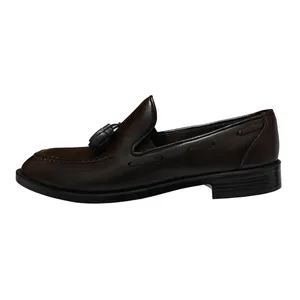 کفش رسمی مردانه چرم تبریز مدل Tassel Loafer RN100