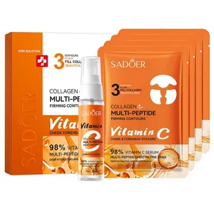 مجموعه مراقبت از پوست سادور مدل کلاژن جذبی و ویتامین ث مجموعه 5 عددی
