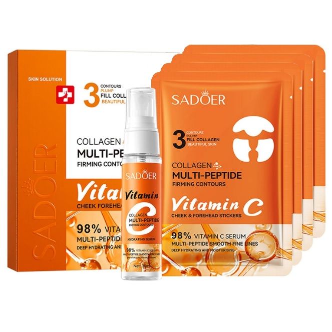 مجموعه مراقبت از پوست سادور مدل کلاژن جذبی و ویتامین ث مجموعه 5 عددی -  - 1