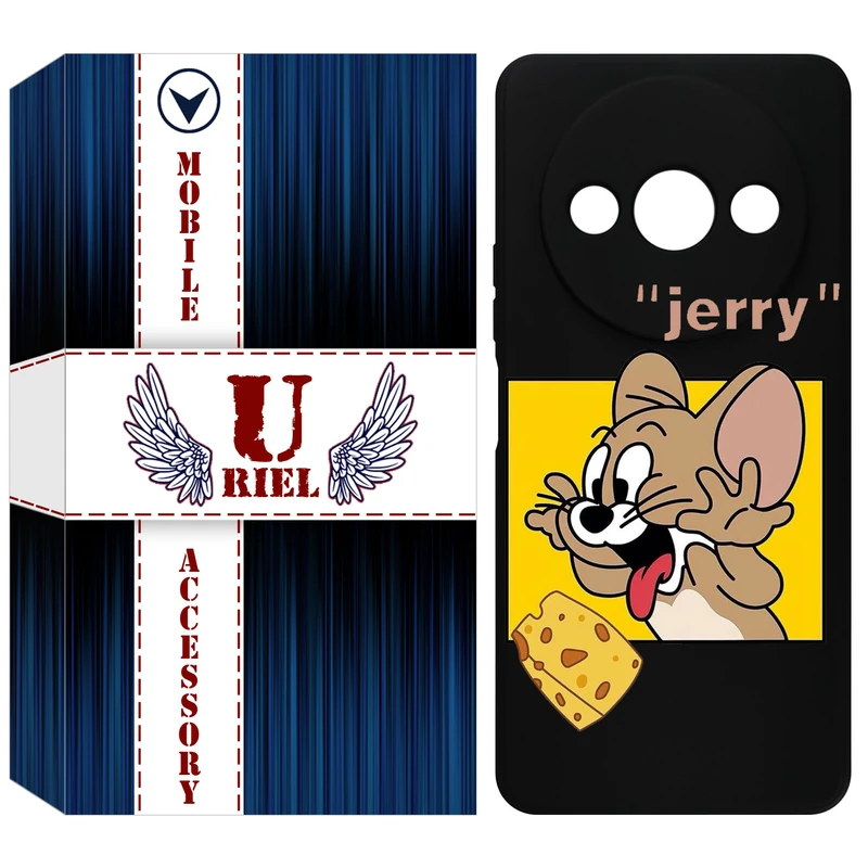 کاور یوریل قاب مدل KSH کد 11 طرح جری مناسب برای گوشی موبایل شیائومی Redmi A3 / A3x