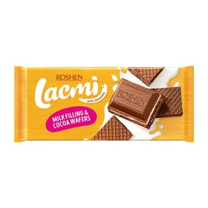 شکلات شیری با مغز بیسکویت کریسپی روشن - 90 گرم