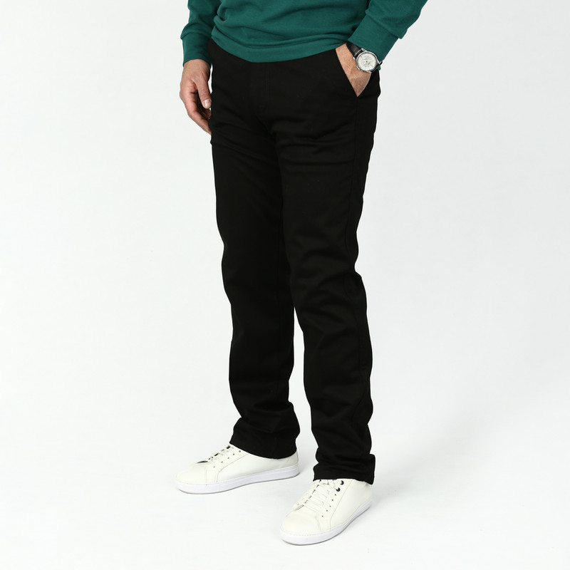 شلوار راسته مردانه مدل کتان کد 66799 رنگ مشکی