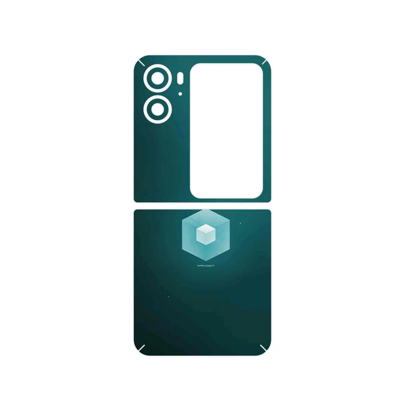 برچسب پوششی ماهوت مدل Minimal Cube icon مناسب برای گوشی موبایل اپو Find N2 Flip