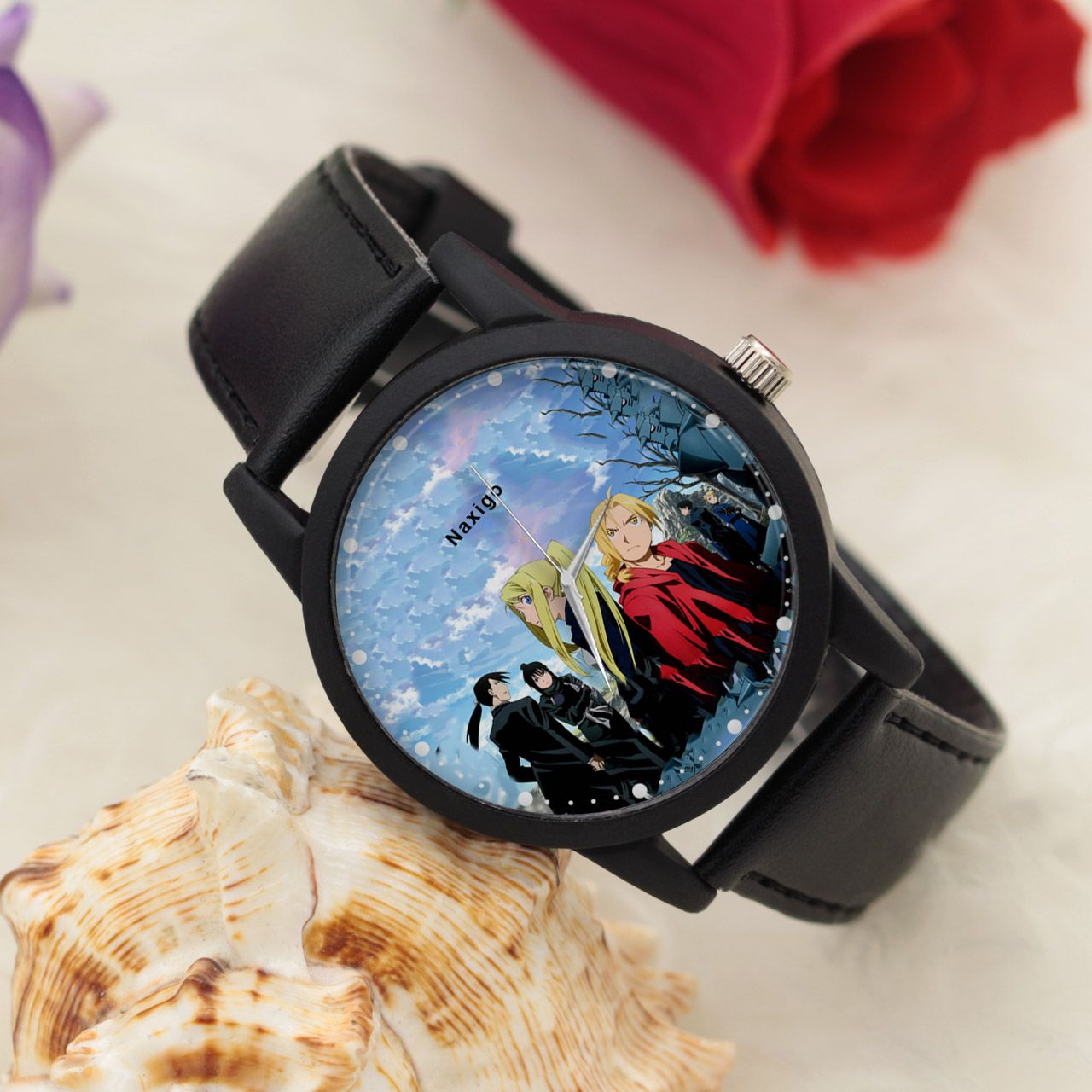 ساعت مچی عقربه ای ناکسیگو مدل Fullmetal Alchemist Brotherhood کد LF13382 -  - 3