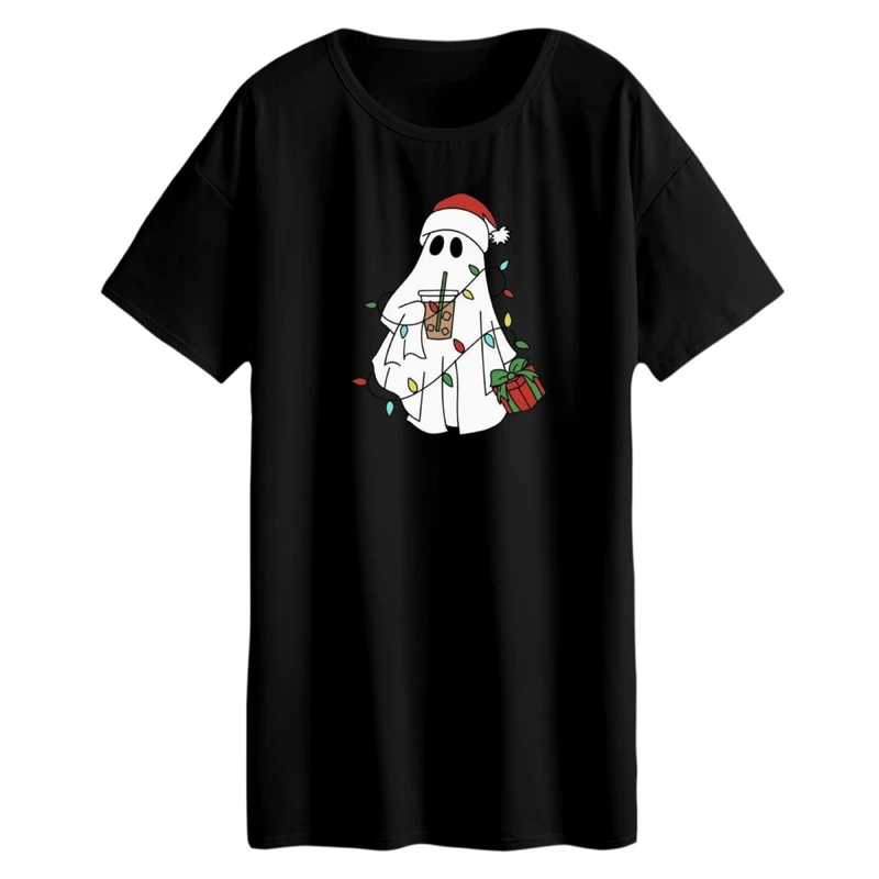 تی شرت لانگ زنانه مدل روح و ریسه