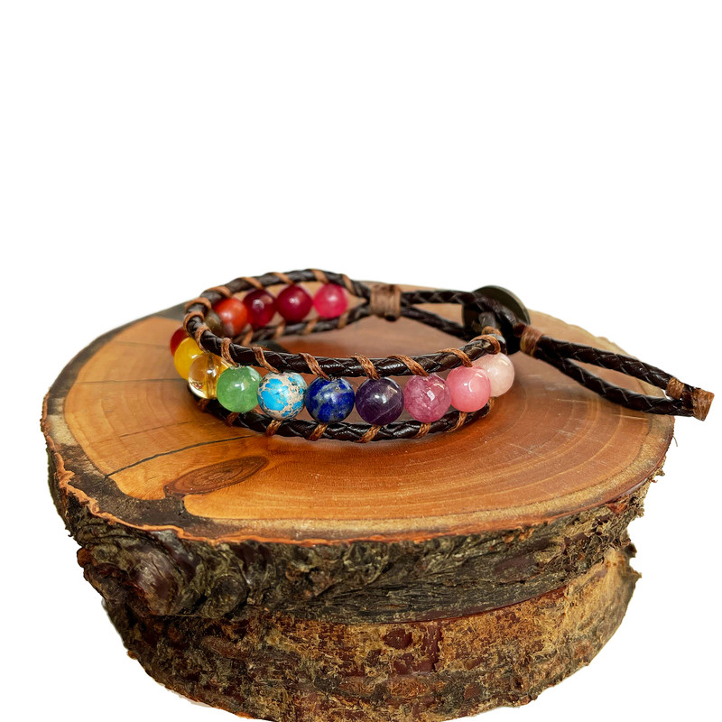 دستبند زنانه دل تافته مدل چرم طبیعی کد A33