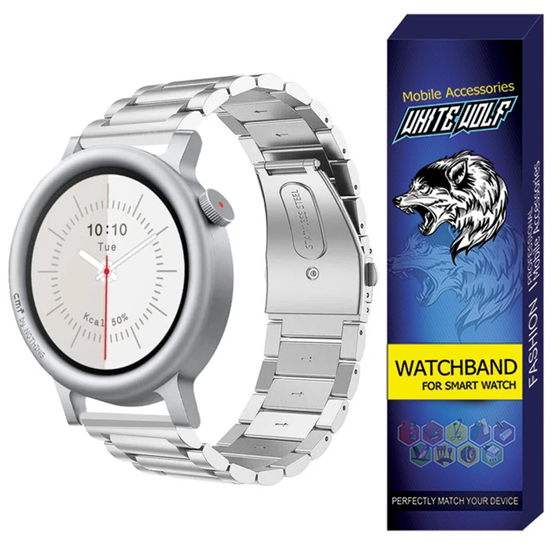 بند وایت ولف مدل WB-3Bead مناسب برای ساعت هوشمند ناتینگ CMF Watch 3 Pro 22mm