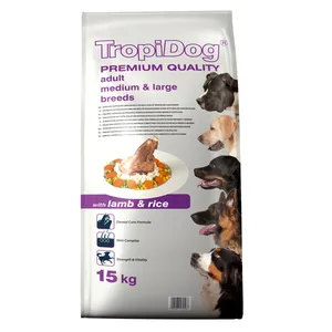 غذای خشک سگ تروپی داگ مدل lamb & rice وزن 15 کیلو گرم