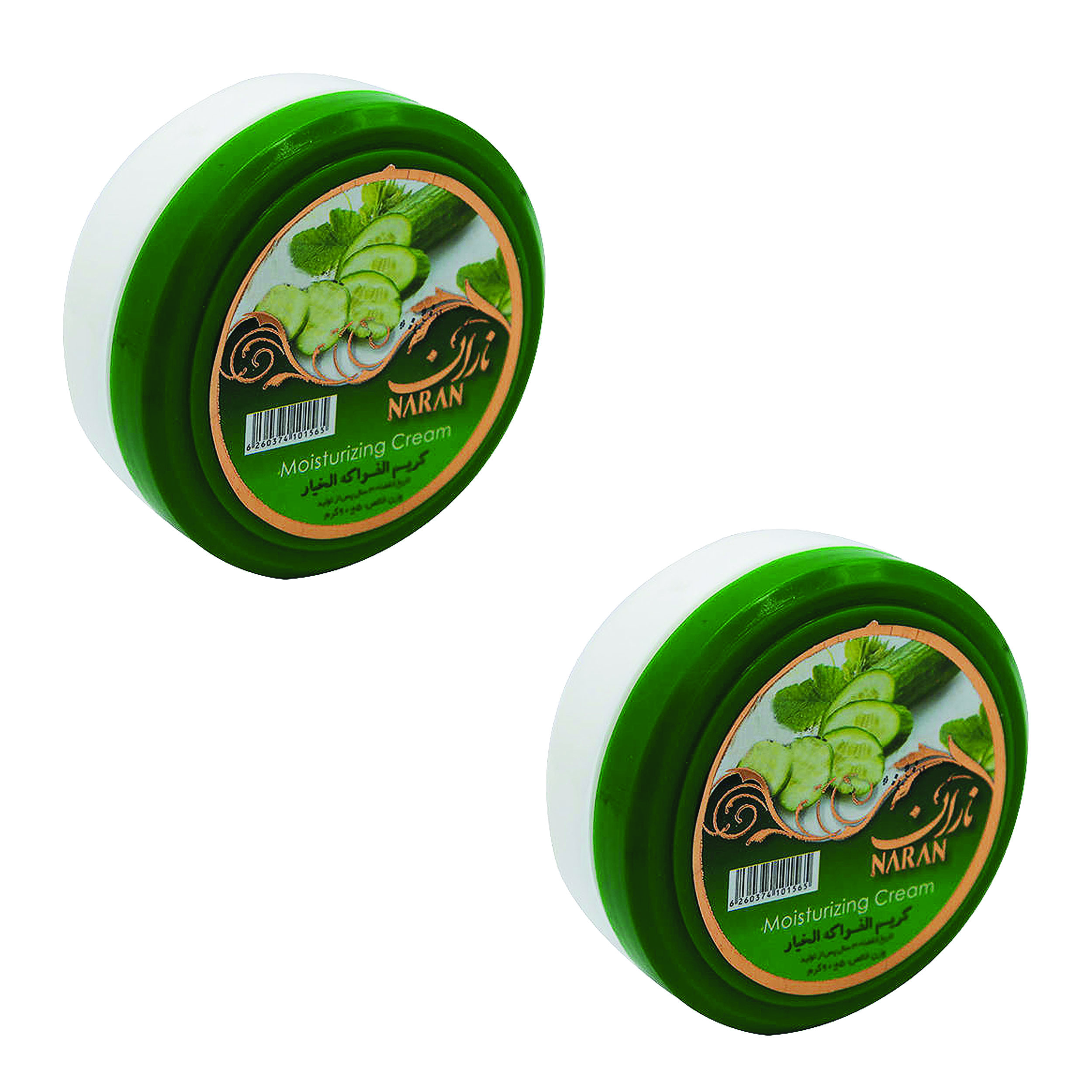 کرم مرطوب کننده ناران مدل خیار وزن 90 گرم مجموعه 2 عددی
