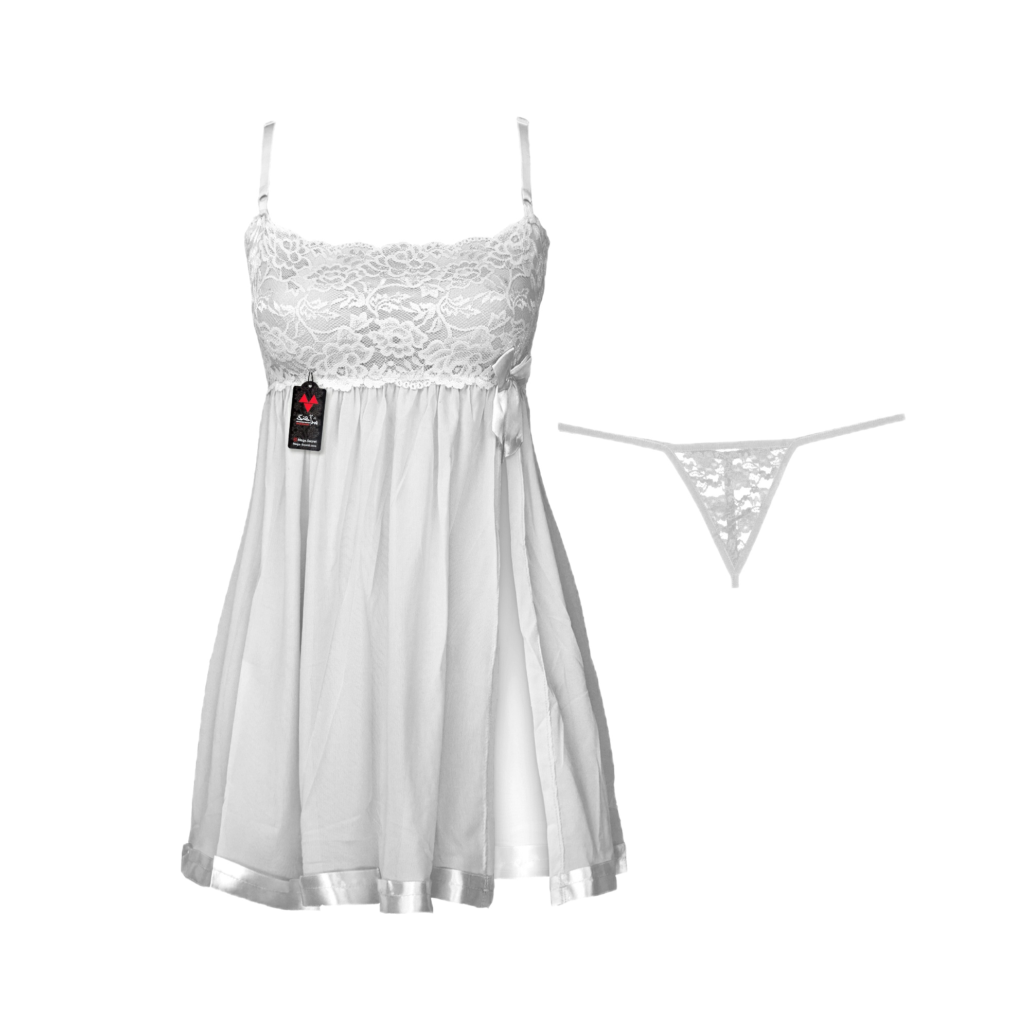 لباس خواب زنانه شباهنگ مدل New PRINCESS رنگ سفید