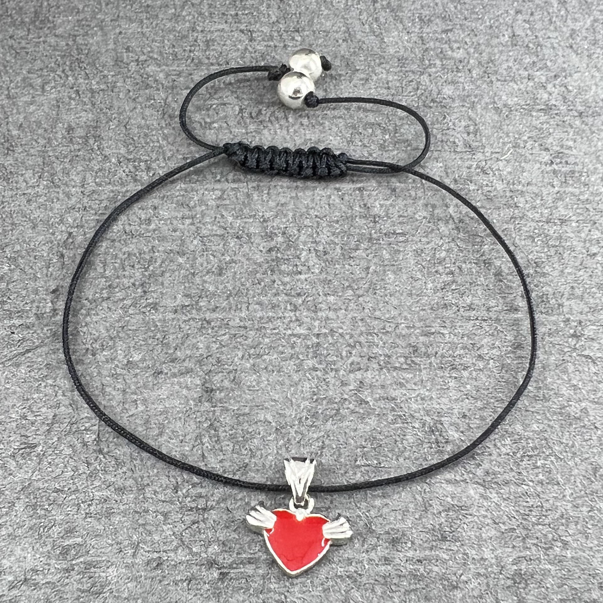 پابند نقره زنانه گیرا مدل قلب G581 پابند نقره زنانه گیرا مدل قلب G581