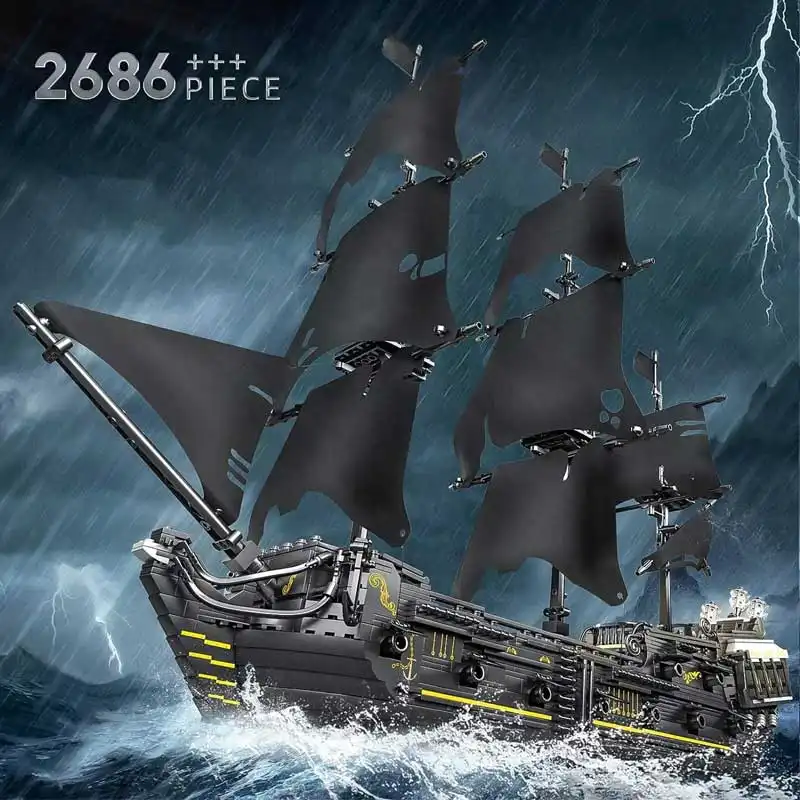 ساختنی مدل کشتی مروارید سیاه دزدان دریایی کد 13111