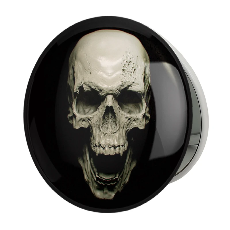 آینه جیبی خندالو طرح اسکلت Skleton مدل تاشو کد 1228 