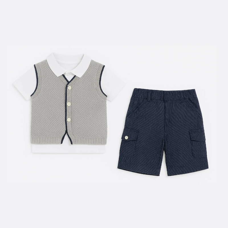 ست 3 تکه لباس پسرانه مدل Em23