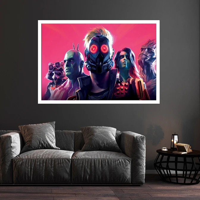 تابلو بکلیت طرح فیلم Guardians of the Galaxy مدل قاب شاسی W-s8826
