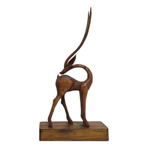 مجسمه چوبی طرح غزال مدل 4011