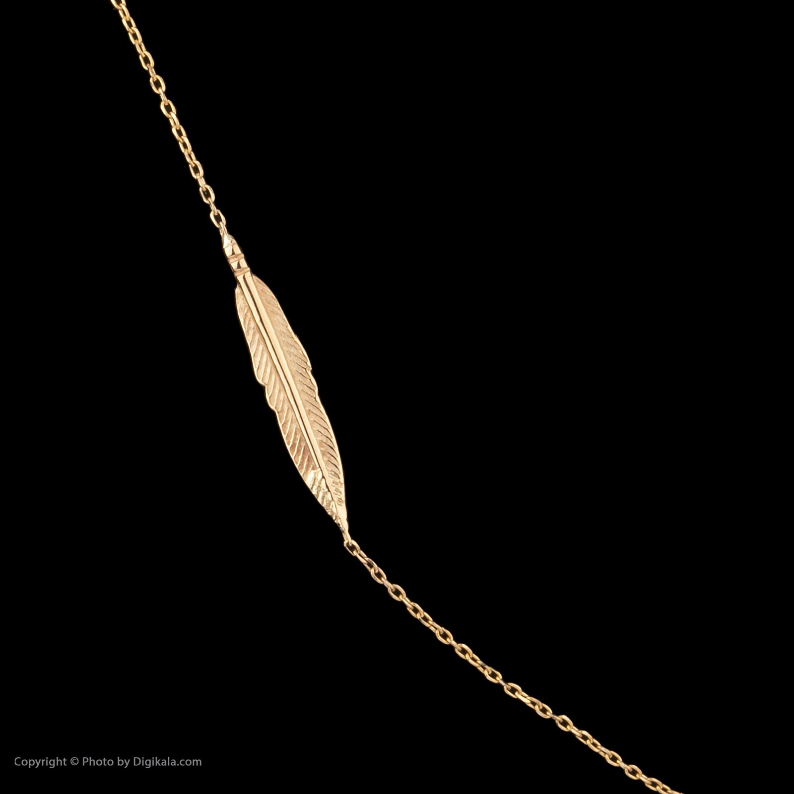 گردنبند طلا 18 عیار زنانه سنجاق مدل X081807 -  - 3