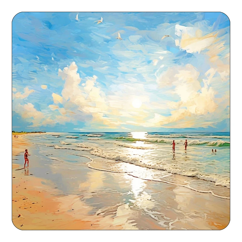 مگنت کاکتی طرح نقاشی رنگ روغن مدل mp70829